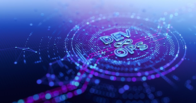 Devops Devops Software-Entwicklung digitale Ikone