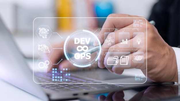 DevOps Metodologia de Desenvolvimento de Operações conceito de tecnologia de programação ágil