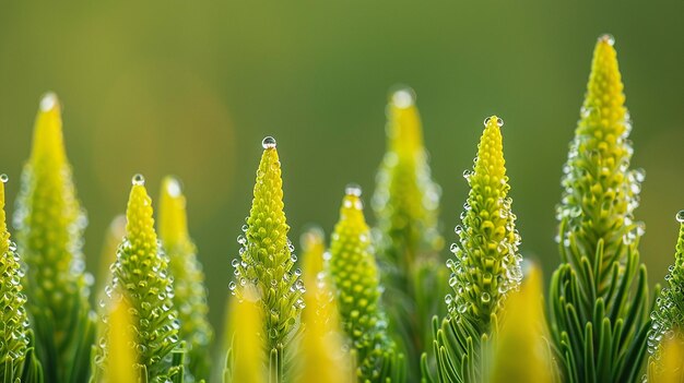 Foto dewy great horsetail equisetum telmateia