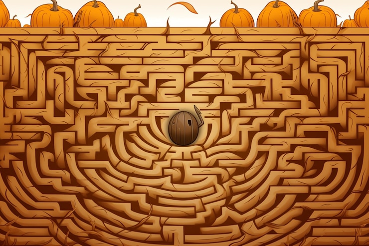 Foto el día de acción de gracias maze para niños papel tapiz feliz de acción de gracias imagen de papel tapiz