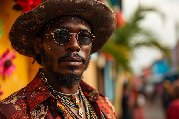 Foto día afrocolombiano carnaval de la bahía