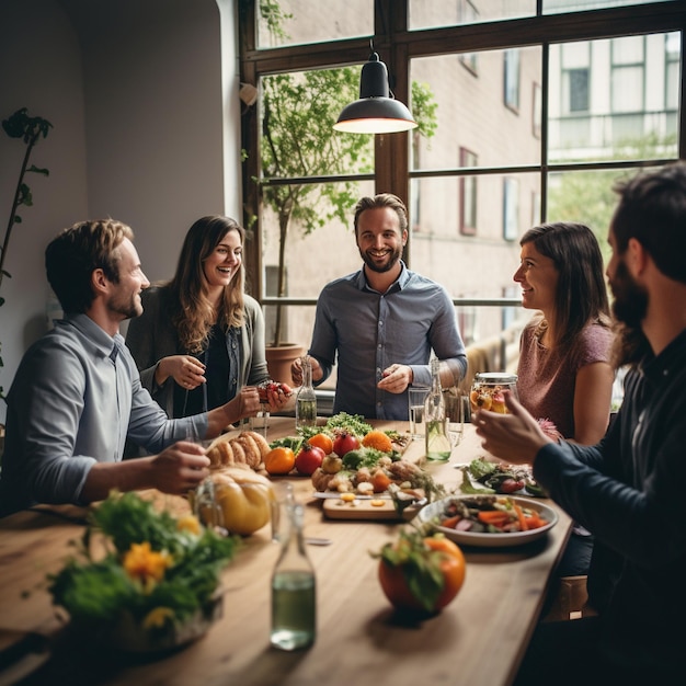 Día de Apreciación de los Empleados La gente de negocios disfruta del éxito