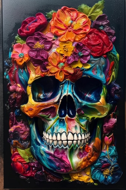 Día del arte del cráneo muerto