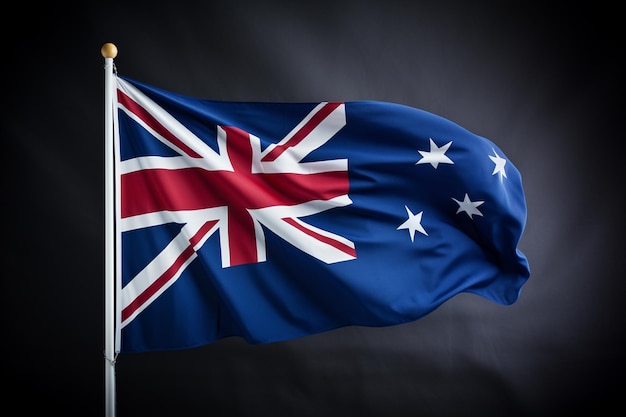 Día de Australia con la bandera de Australia