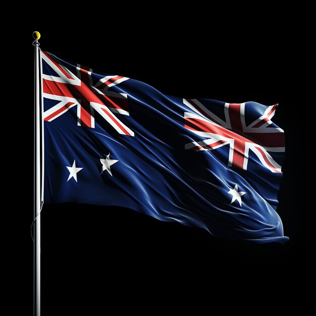 Día de Australia con la bandera de Australia