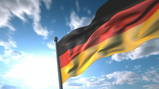 Día de la bandera de Alemania Generative Ai