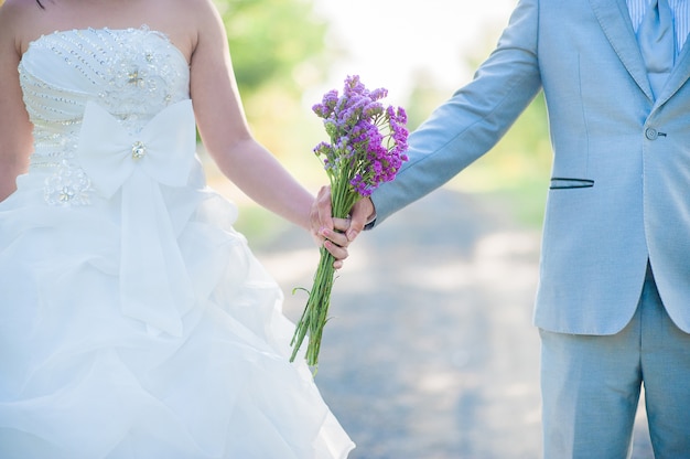 Día de la boda joven Día de San Valentín