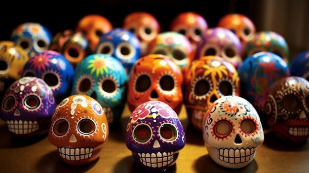 El día de las calaveras de azúcar muertas