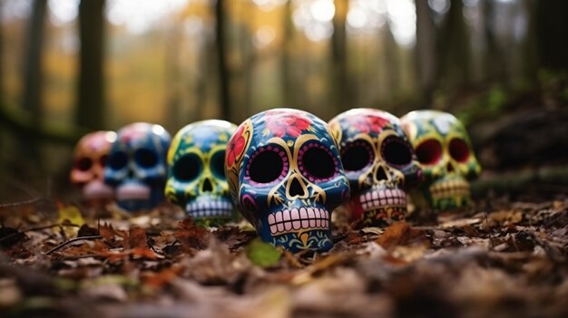 Día de las calaveras muertas día de los muertos