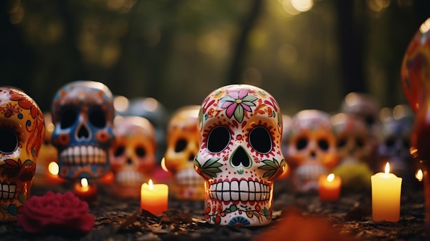 Día de las calaveras muertas día de los muertos