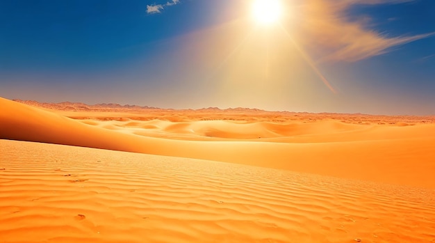 Un día caluroso y soleado en el desierto