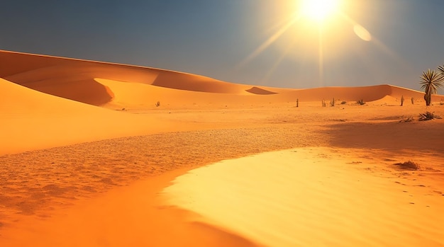 Un día caluroso y soleado en el desierto