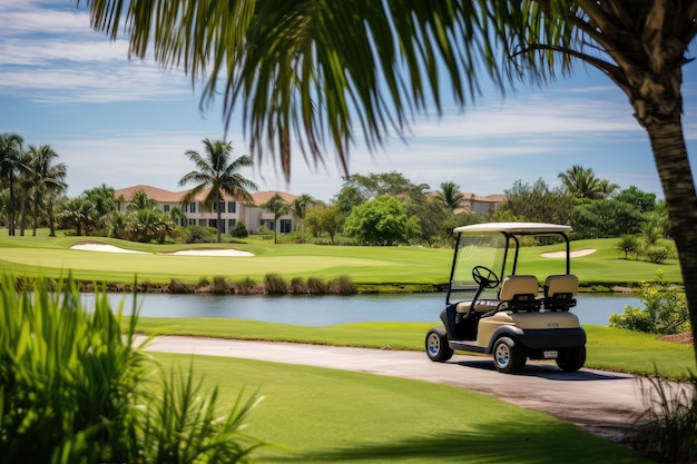 Un día en un campo de golf