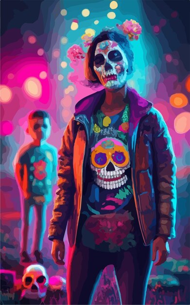 Foto el día del cartel de los muertos