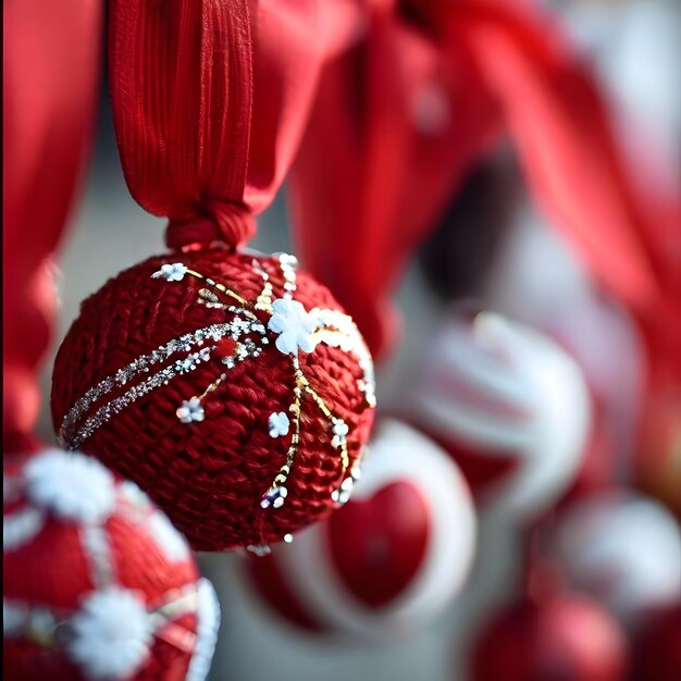 Foto día de la celebración de la primavera y martisor