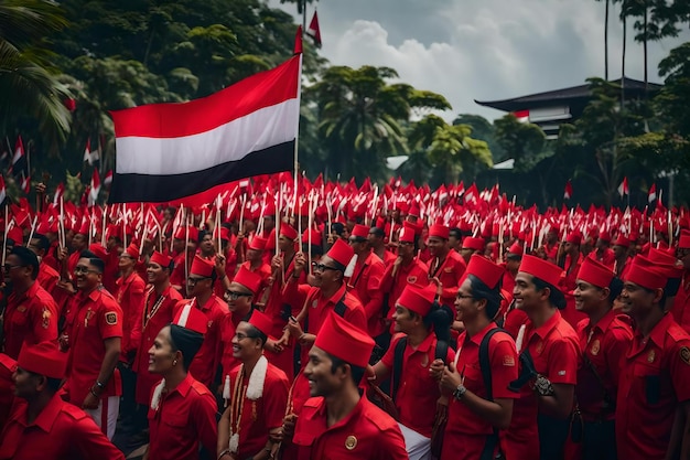 Foto dia da independência da indonésia