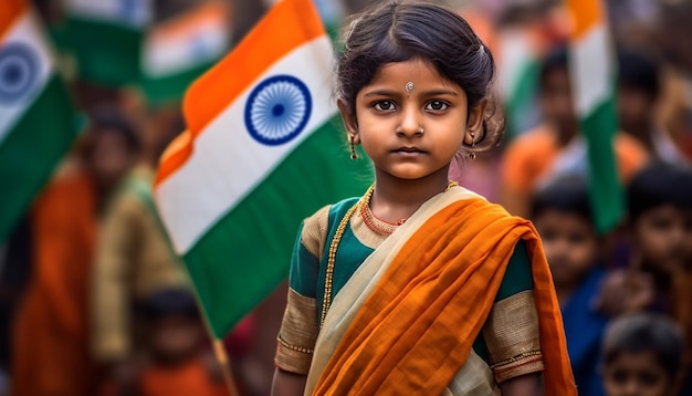 Dia da independência da Índia feliz e fotografia de celebração