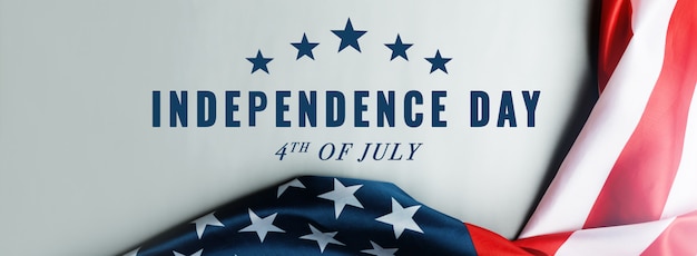 Dia da independência dos EUA 4 de conceito de julho, bandeira dos Estados Unidos da América