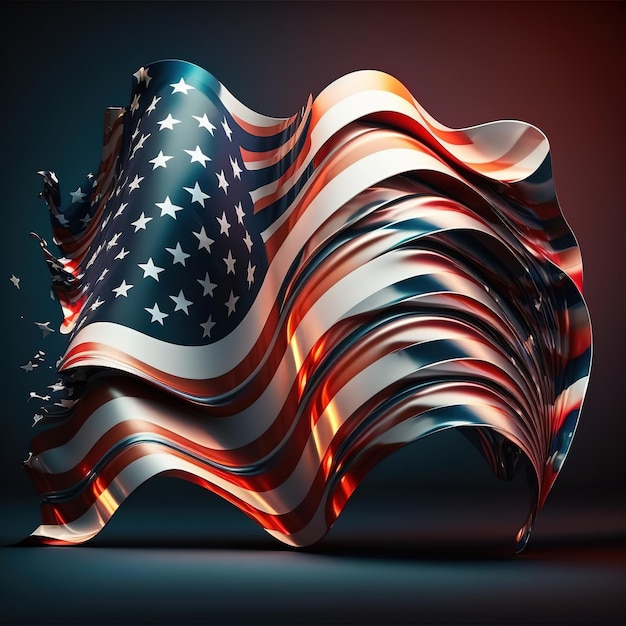 Dia da Independência dos EUA, 4 de julho, 4 de julho, modelo de pôster de celebração de banner de feriado