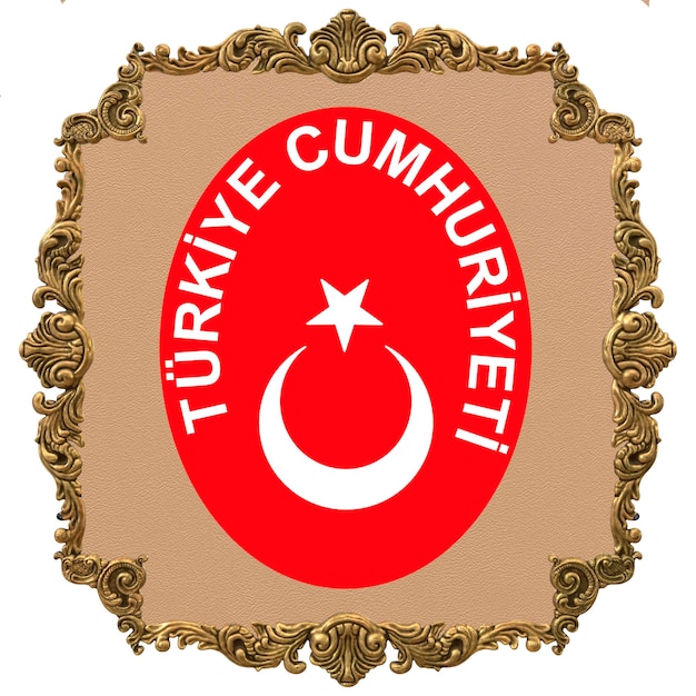 Dia da Independência Nacional do emblema nacional da Turquia