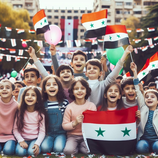 Dia da Liberdade da Síria celebrações patrióticas e momentos animados no aniversário da independência