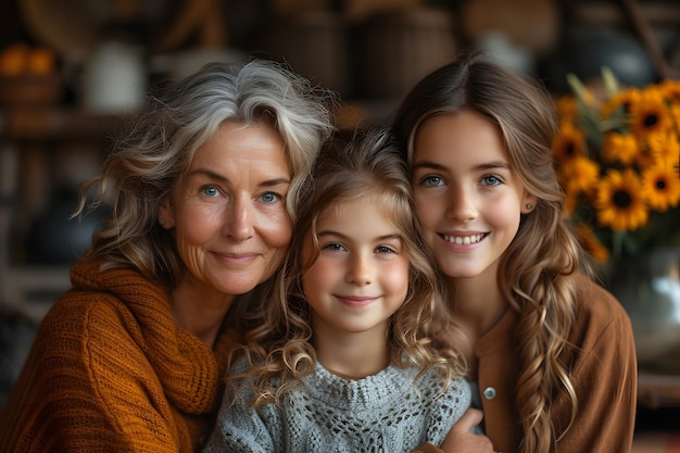 Foto dia da mãe dia da mulher dia internacional da mulher mudança de geração da mulher mãe jovem menina