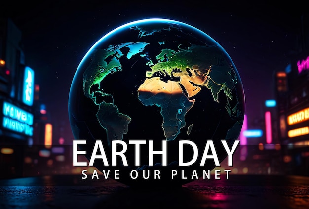 Dia da Terra fundo salvar o nosso planeta
