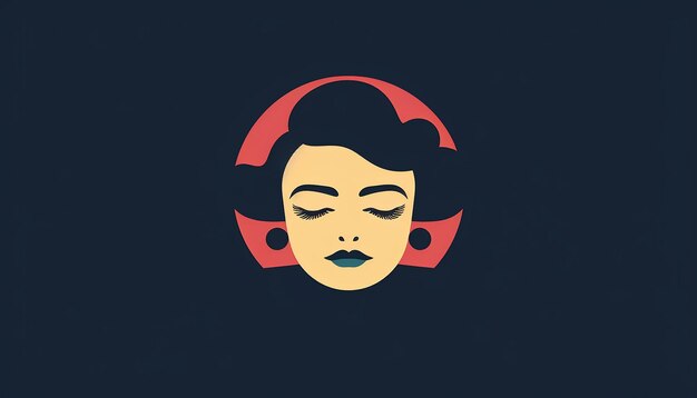 Dia de la Mujer emprendedora 2D minimalistisches Logo