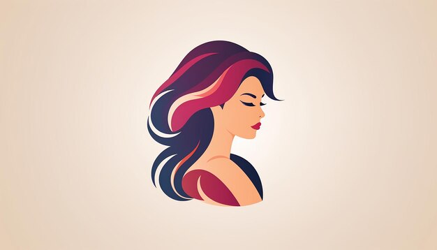 Dia de la Mujer emprendedora 2D minimalistisches Logo