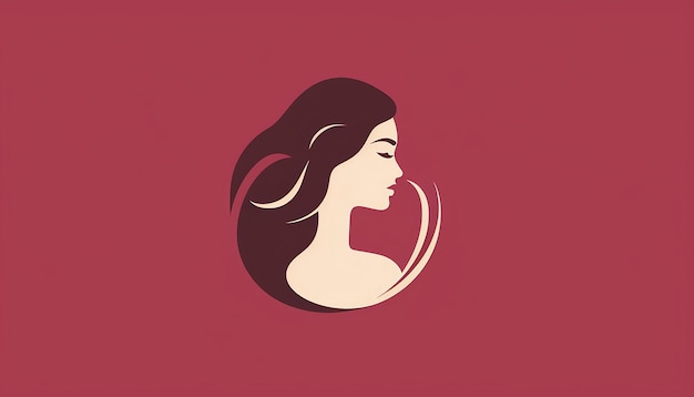 dia de la mujer emprendedora logotipo minimalista 2d