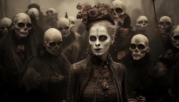 Dia de los Muertos Sepia