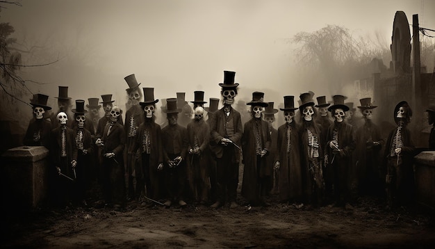 Dia de los Muertos Sepia