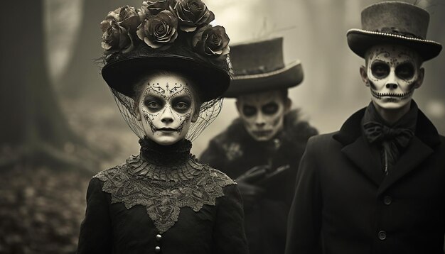 Dia de los Muertos Sepia