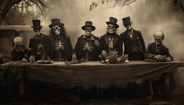 Dia de los Muertos Sepia