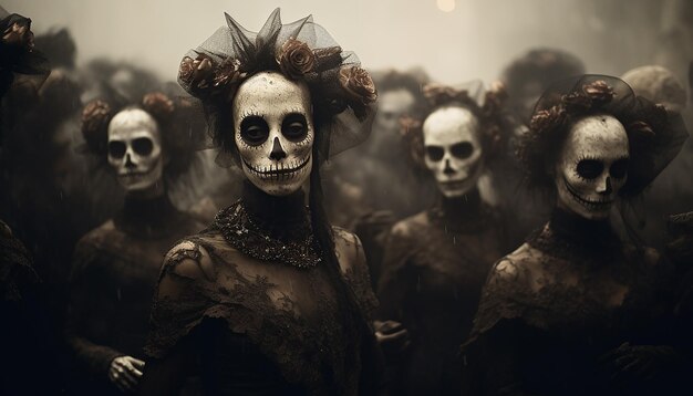 Dia de los Muertos Sepia