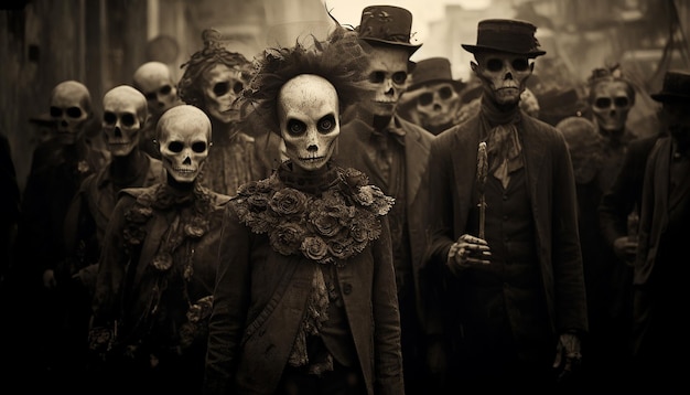 Dia de los Muertos Sepia