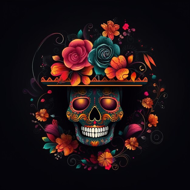 Dia de los muertos Tag der Toten mexikanisches Feiertag