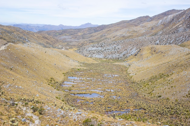 Foto dia de sol na serra nevada del cocuy