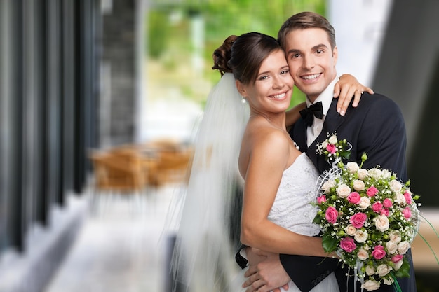 Foto dia do casamento dos noivos