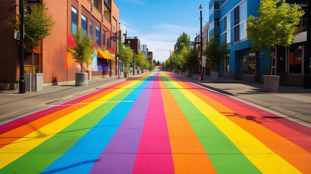 Dia do Orgulho Graffiti de rua coloridas cores do arco-íris lgtbi