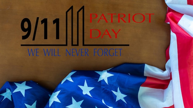 Foto dia do patriota 9 11 eua ilustração de fundo. foto de alta qualidade