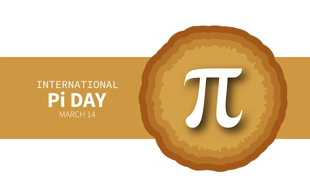 Foto dia do pi dia internacional da torta 14 de março com símbolos de torta ilustração vetorial fundo de cor cinza