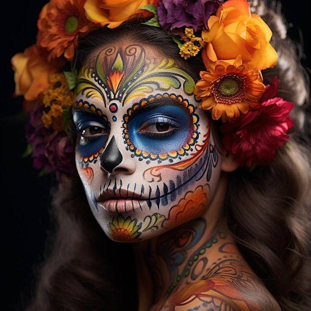 Dia dos Mortos Da de los Muertos Crânio mexicano Dia dos Mortos Imagens de fundo Banner de mídia social