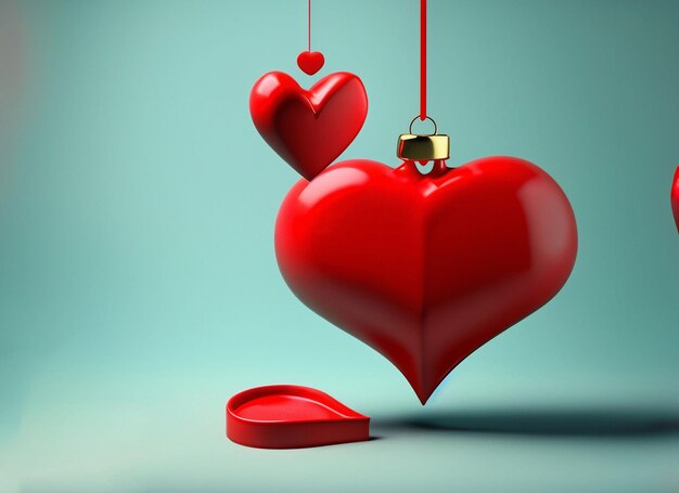Dia dos Namorados com fundo de coração
