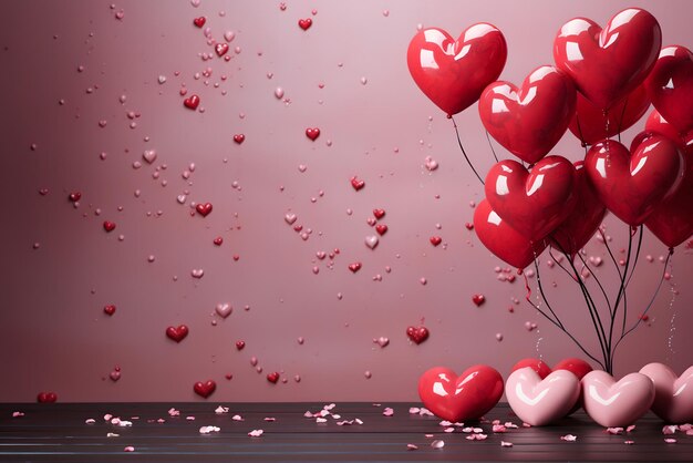 Dia dos Namorados fundo mídia social fundo para vday cheio de cartões de romance com amor