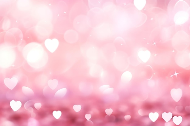 Dia dos Namorados fundo rosa com corações confusos