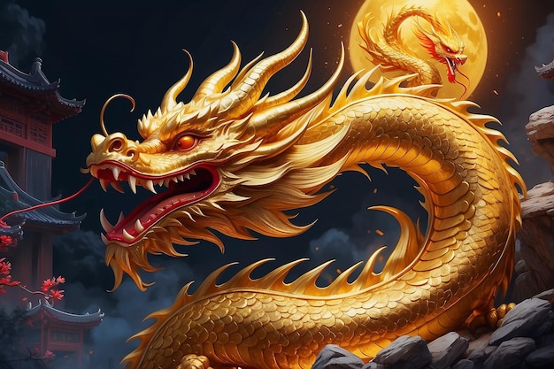 Día del dragón chino Festival lunar chino