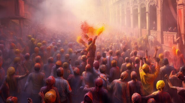 Foto el día festivo indio de holi