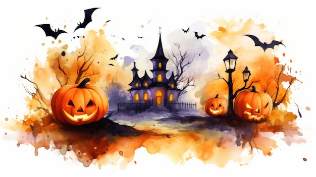 Día de Halloween ojos de Jack O' Lanterns truco o trato Samhain Víspera de Todos los Santos Víspera de Todos los Santos Todos los santos espeluznantes Horror Fantasma Demonio fondo 31 de octubre IA generativa