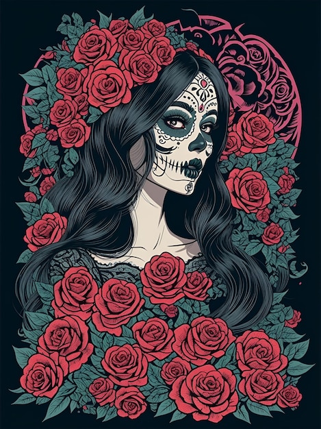 El día de la ilustración de los muertos